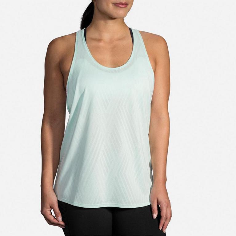 Brooks Women's Array Running Tank Top - Green (VZUC54791)